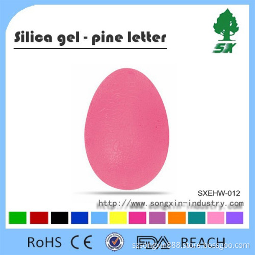 Exercise Silicone Rubber Hand Grip,Egg shape hand Grip with Various Colors